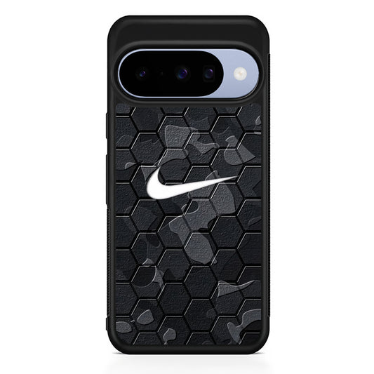 Nike Hexagon Pattern Camo Google Pixel 10 Case | Google Pixel 10 Rubber Protective Case