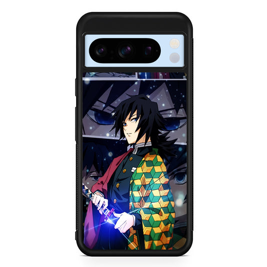 Kimetsu No Yaiba Giyuu In Frame Google Pixel 8 Pro Case | Slim Rubber Case for Google Pixel 8 Pro