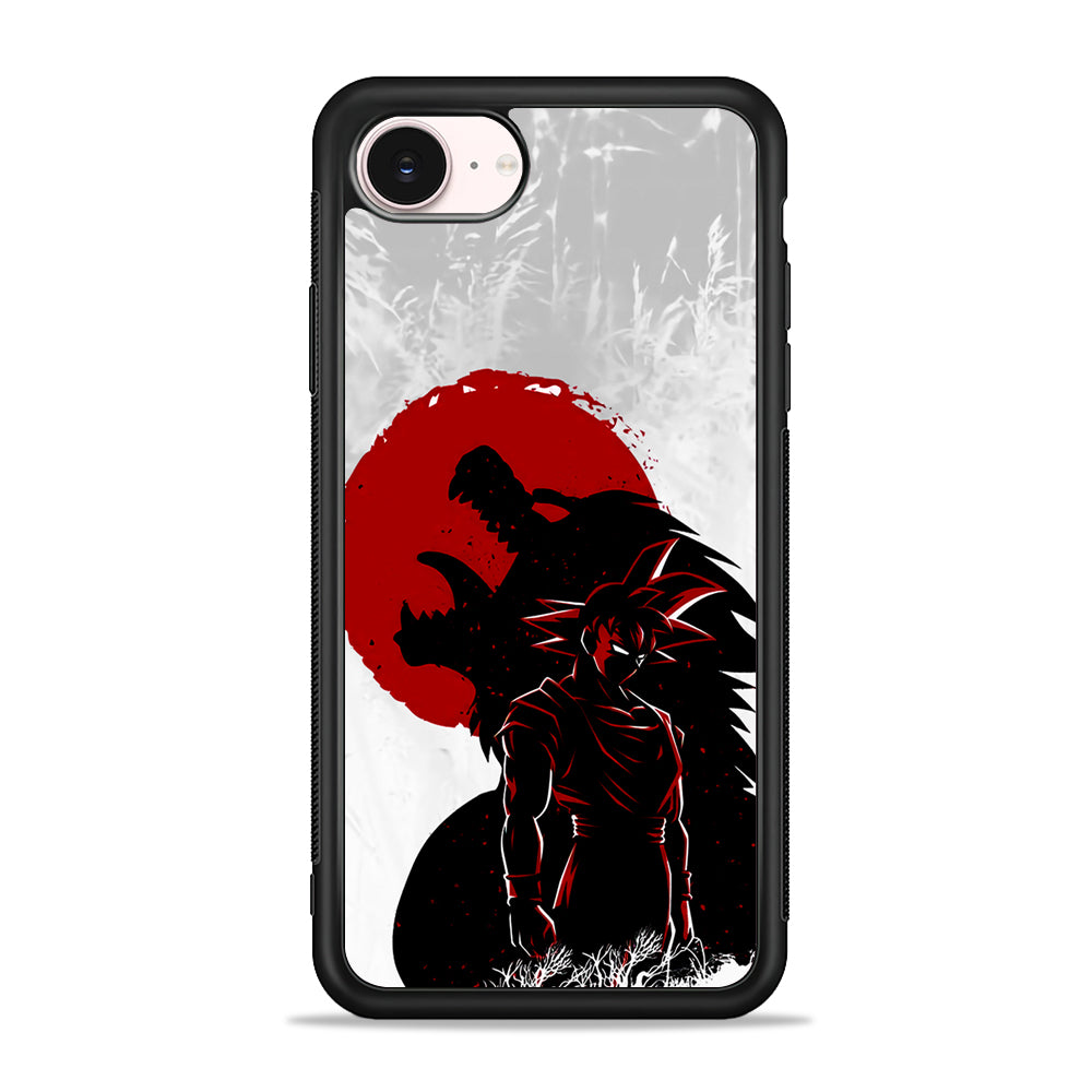Dragon Ball Goku Red Moon iPhone 17e Case - Silicone Case