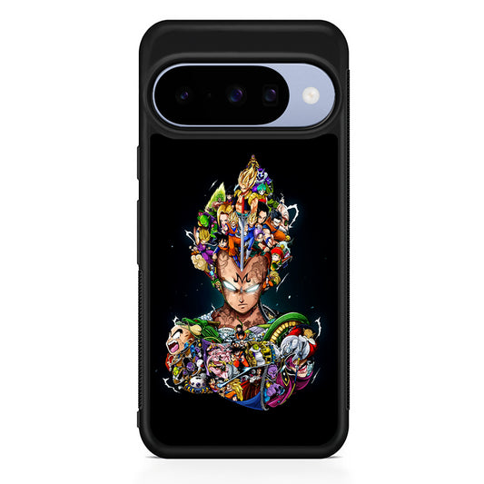 Dragon Ball Vegeta and Friends Google Pixel 10 Case | Google Pixel 10 Rubber Protective Case
