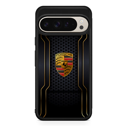 Porsche Emblem  Wall Google Pixel 9 Pro Case | Slim Protective Cover