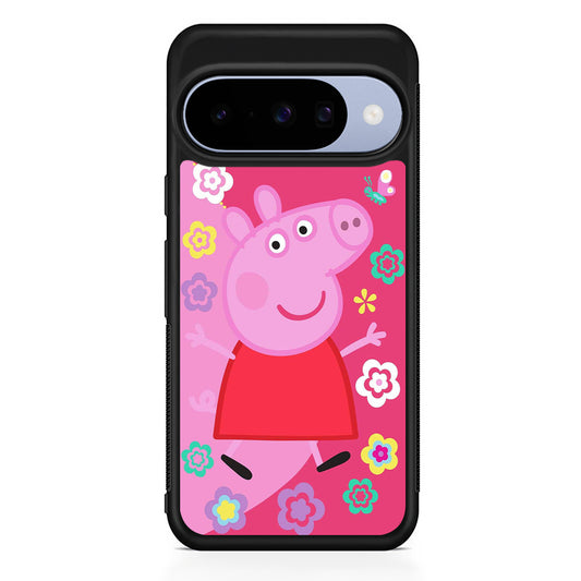 Peppa Pig Cute Pink Google Pixel 10 Case | Google Pixel 10 Rubber Protective Case