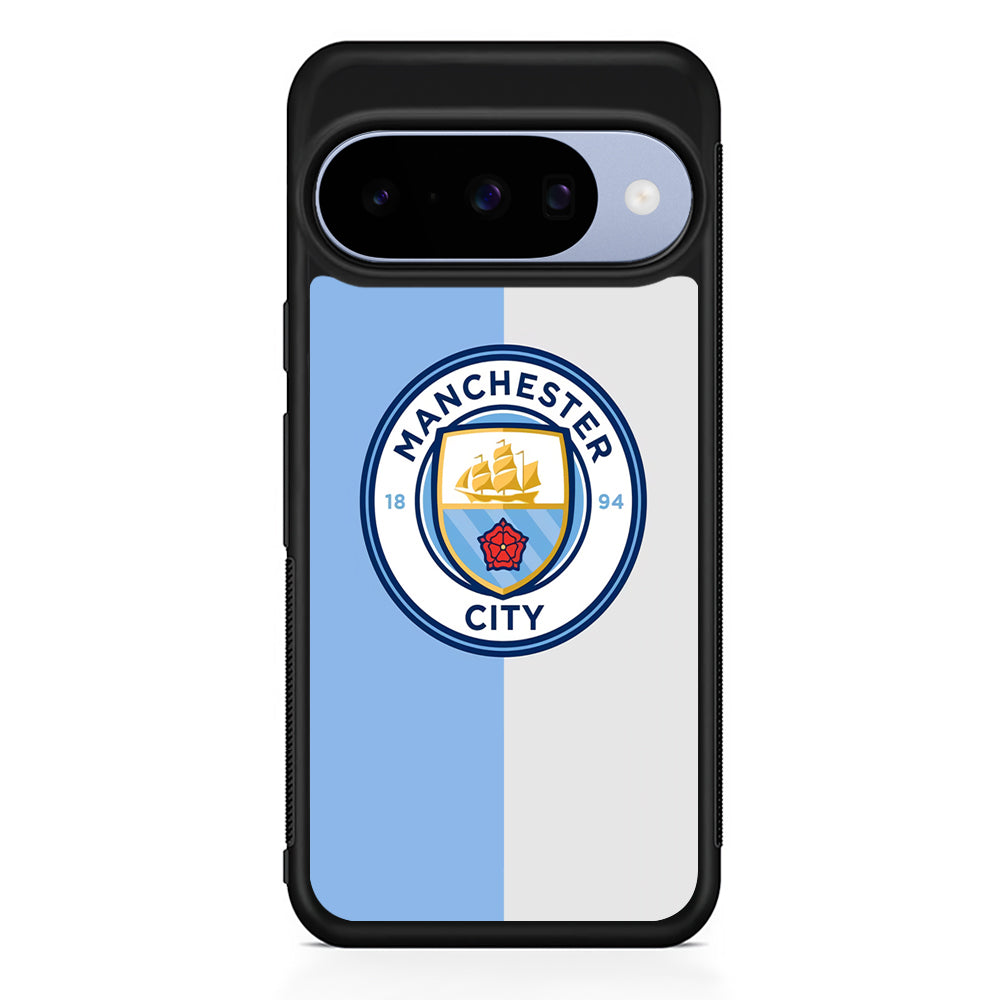 Manchester City Colour Of Pride Google Pixel 10 Case | Google Pixel 10 Rubber Protective Case