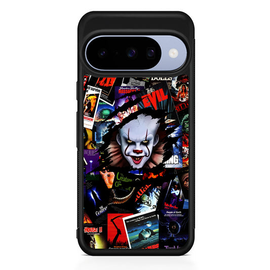 IT Clown Gaze From The Poster Google Pixel 10 Case | Google Pixel 10 Rubber Protective Case