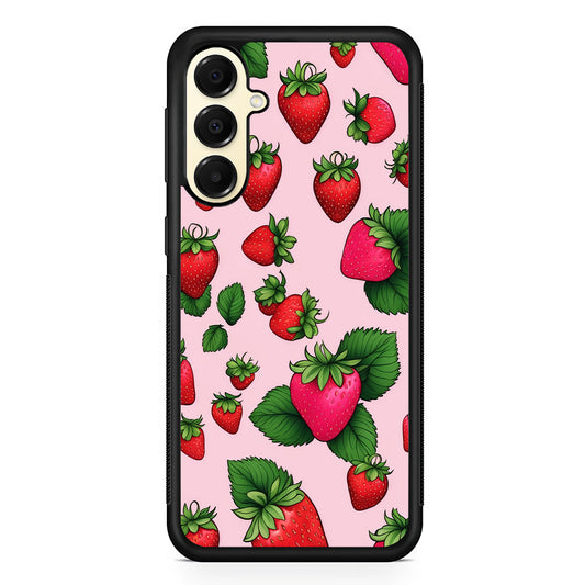 Strawberry Summer Fruit Samsung Galaxy A16 Case | Slim Rubber Samsung Galaxy A16 Case
