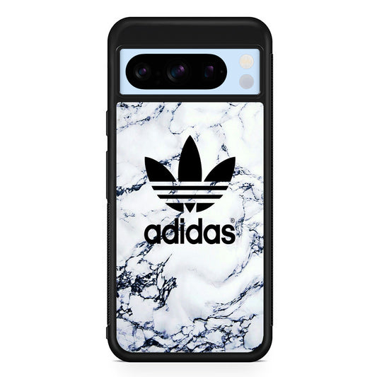 Adidas White Marble Google Pixel 8 Pro Case | Slim Protective Cover