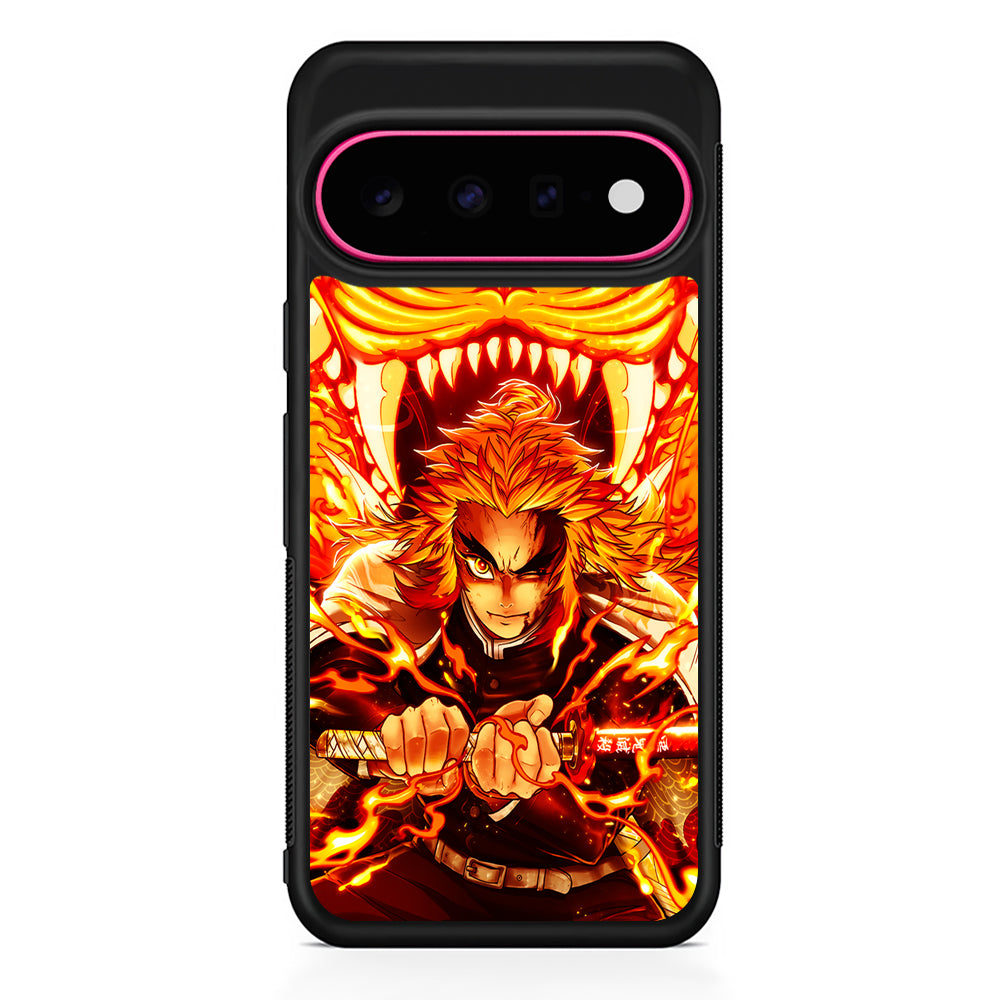 Rengoku Kyojuro Demon Slayer Google Pixel 11 Case | Slim Shockproof Cover