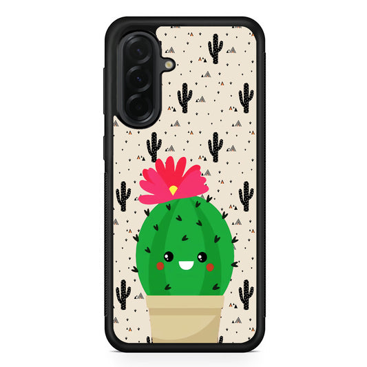 Cactus Tiny Pot Samsung Galaxy A36 Case | Protective Rubber Cover