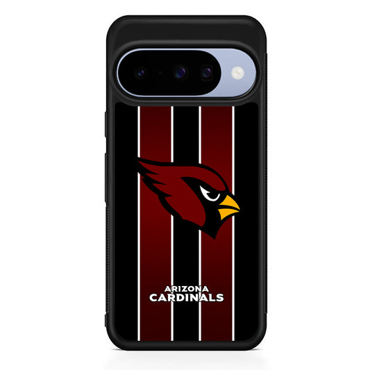 NFL Arizona Cardinals Strike Line Google Pixel 10 Case | Google Pixel 10 Rubber Protective Case