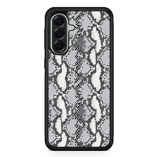 White Snake Skin Pattern Samsung Galaxy A56 Case | Samsung Galaxy A56 Protective Rubber Case