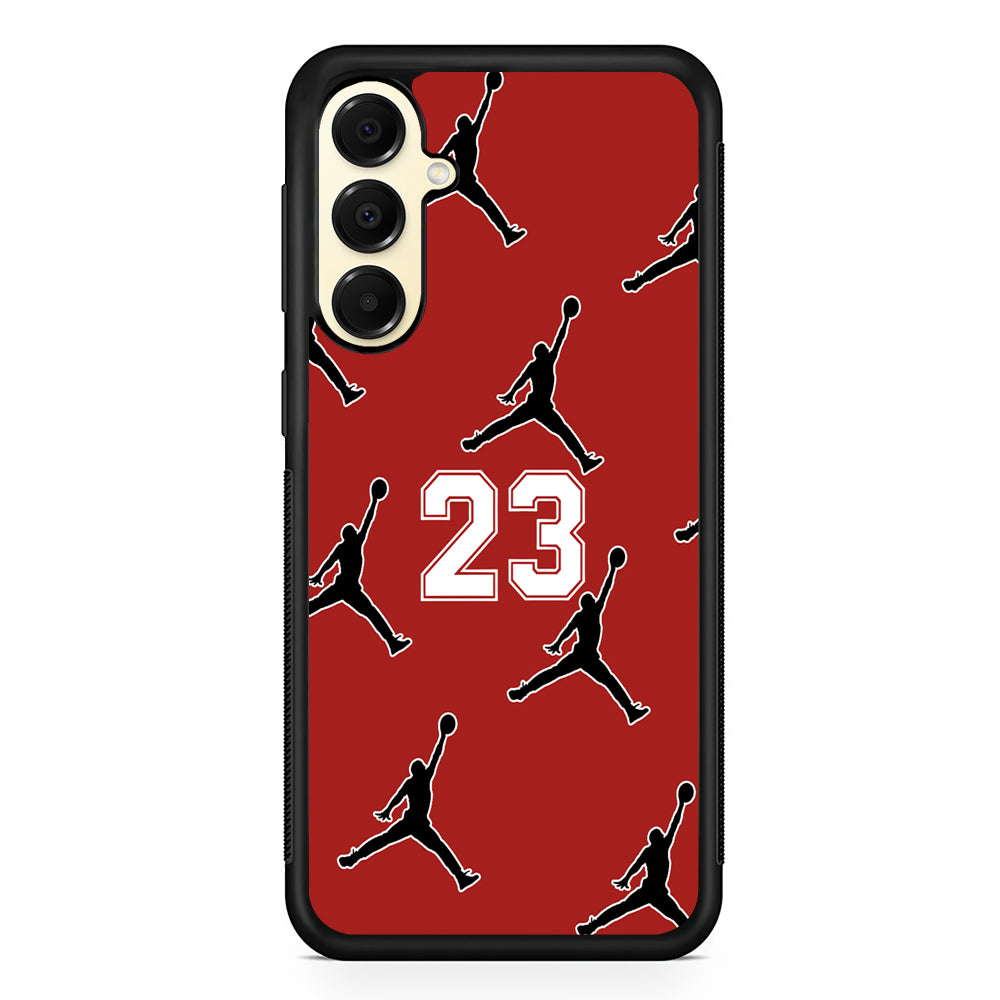 Air Jordan Red Scarlet Samsung Galaxy A16 Case | Slim Rubber Case for Samsung Galaxy A16