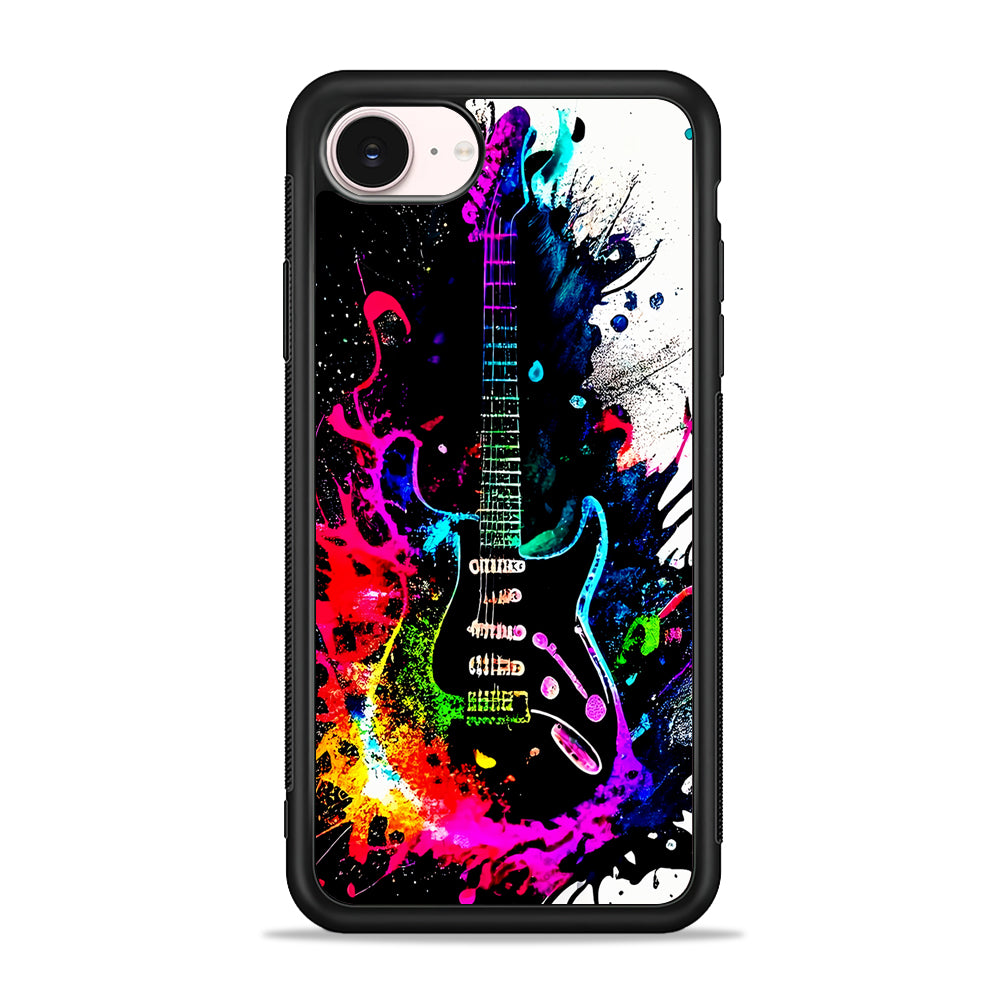 Guitar Art Explosion iPhone 17e Case - Silicone Case