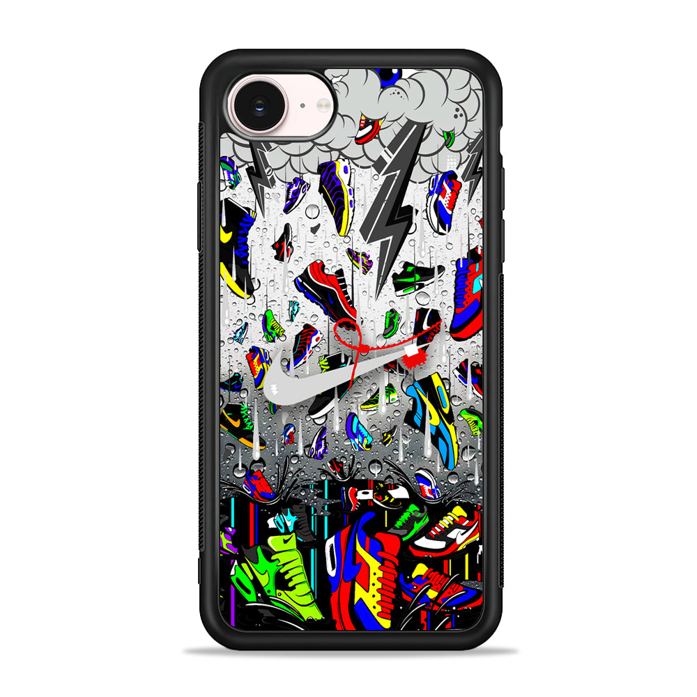 Nike Sneakers from The Sky iPhone 17e Case - Silicone Case