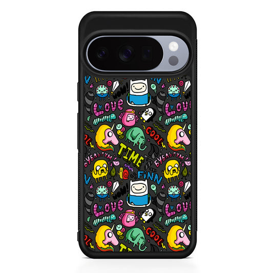 Adventure Time Pattern Google Pixel 10 Pro Case | Slim Google Pixel 10 Pro Rubber Case