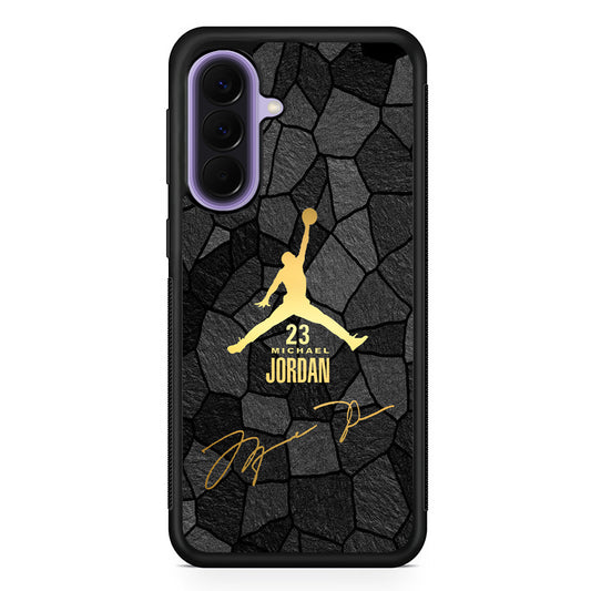 Air Jordan Golden Silhouette Samsung Galaxy A57 Case | Slim Samsung Galaxy A57 Rubber Case