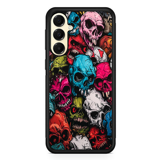 Skull Colorful Pattern Samsung Galaxy A16 Case | Slim Rubber Samsung Galaxy A16 Case