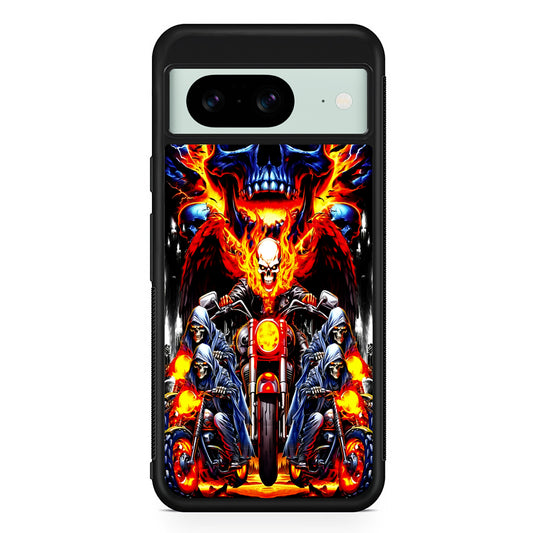 Ghost Rider and His Troops Google Pixel 8 Case | Durable Protective Cover for Google Pixel 8
