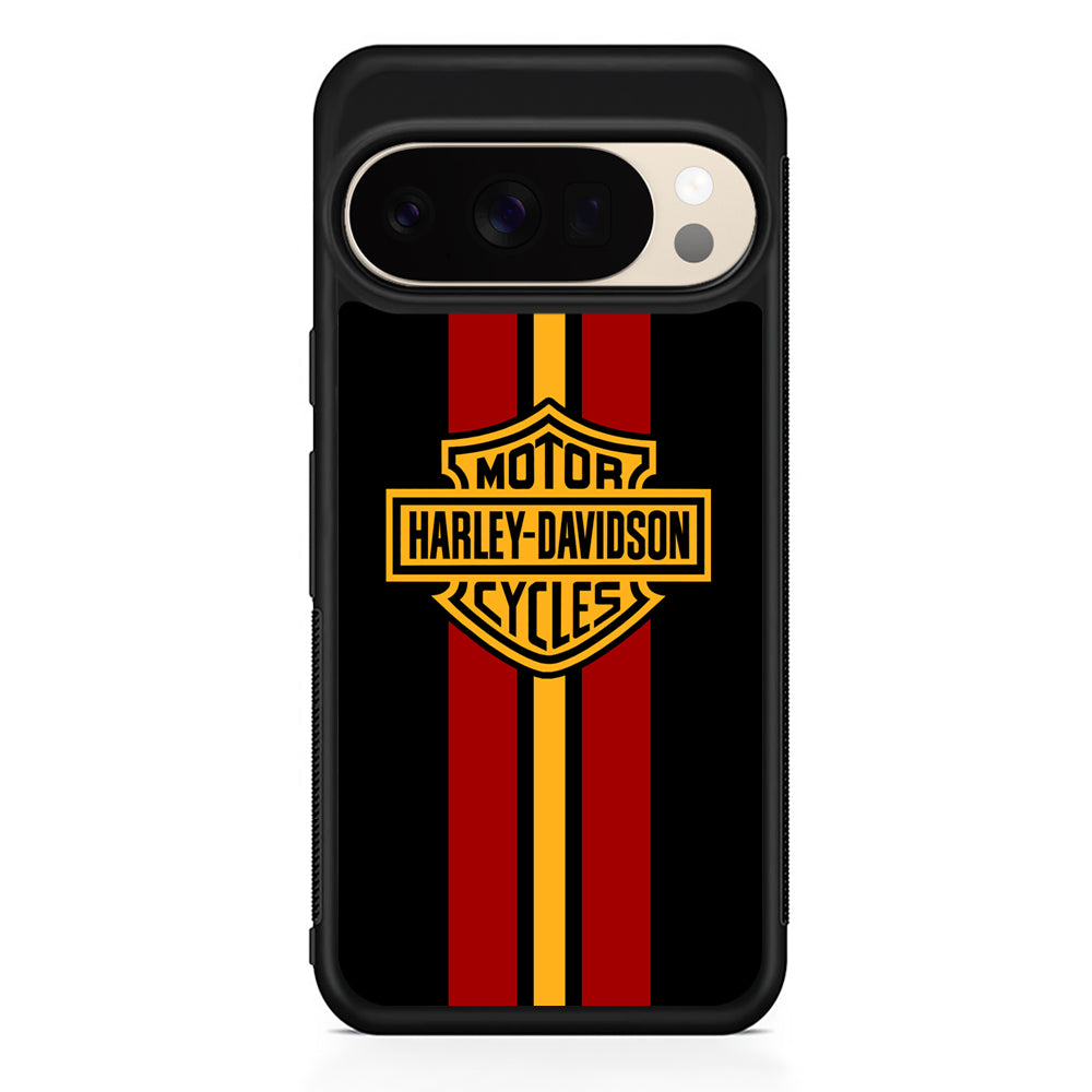Harley Davidson Red Stripe Emblem Google Pixel 10 Pro XL Case | Durable Google Pixel 10 Pro XL Cover