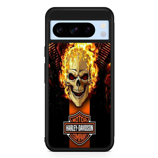 Harley Davidson Skull Fire Google Pixel 8 Pro Case | Premium Protective Case for Google Pixel 8 Pro