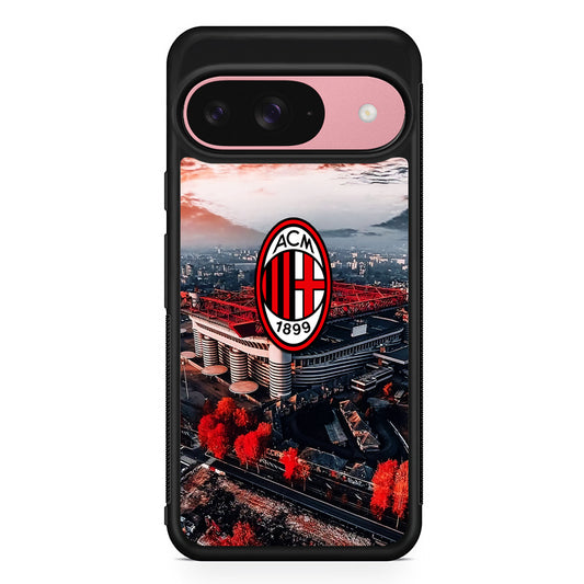 AC Milan San Siro Stadium Google Pixel 9 Case | Google Pixel 9 Protective Rubber Case