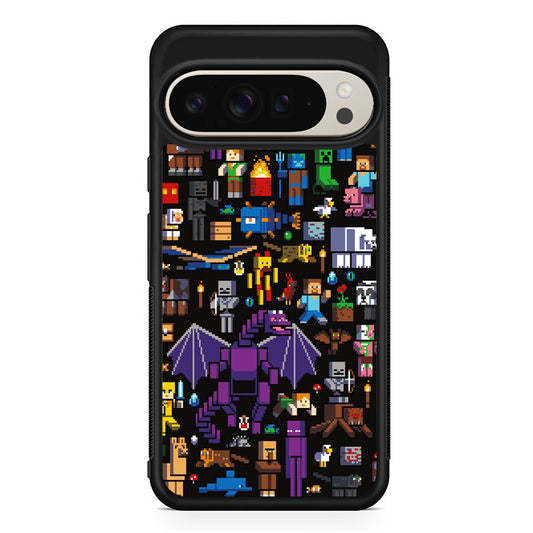 Minicraft All Characters Google Pixel 9 Pro Case | Slim Protective Cover