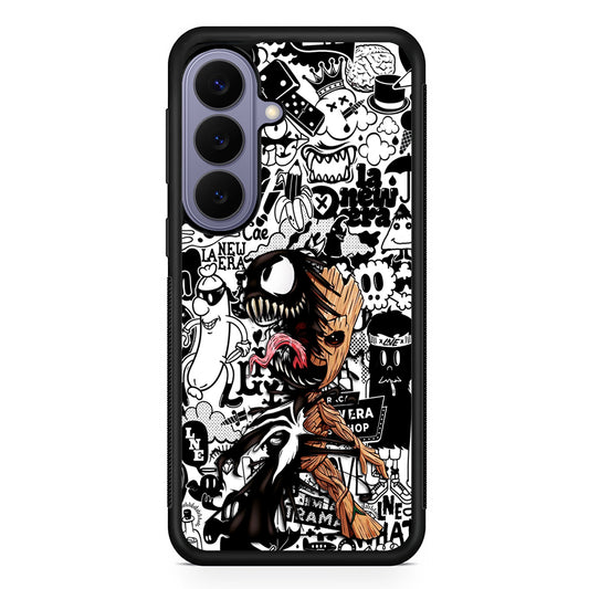 Groot x Venom Fusion Mode Samsung Galaxy S26 Case | Durable Rubber Case for Samsung Galaxy S26