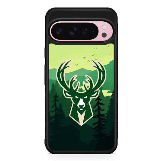 NBA Milwaukee Bucks Forest Google Pixel 9 Pro XL Case | Protective Cover