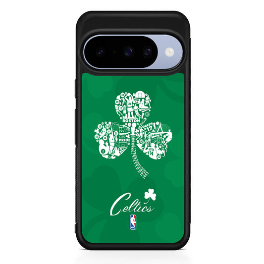 NBA Boston Celtics Logo Google Pixel 10 Case | Google Pixel 10 Rubber Protective Case