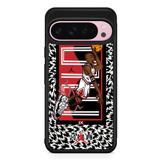 Air Jordan 23 Cartoon Signature Google Pixel 9 Pro XL Case | Protective Cover