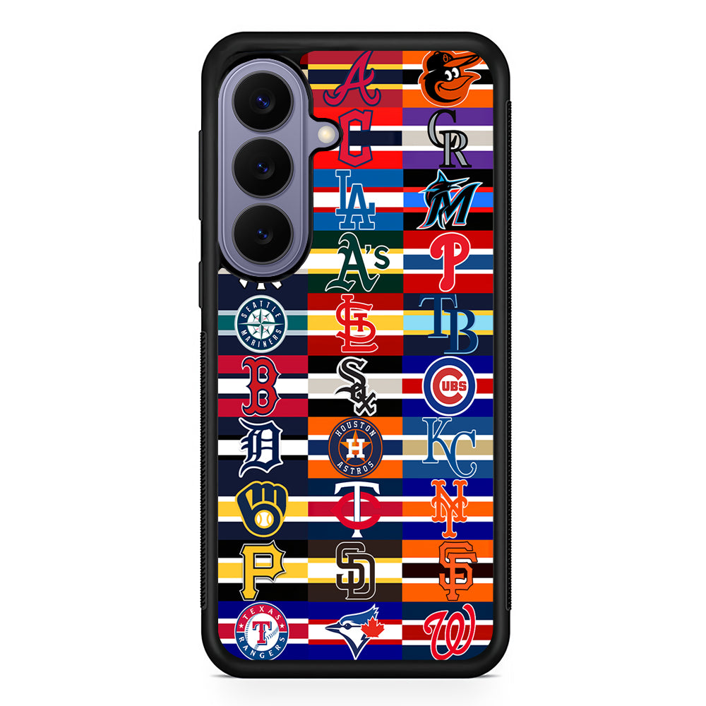All MLB Teams Jersey Samsung Galaxy S26 Case | Durable Rubber Case for Samsung Galaxy S26