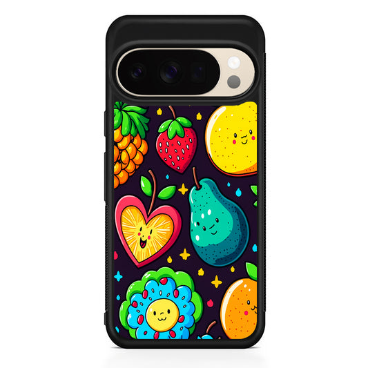 Cute Colorful Fruit Cartoon Google Pixel 10 Pro XL Case | Slim Google Pixel 10 Pro XL Protective Case