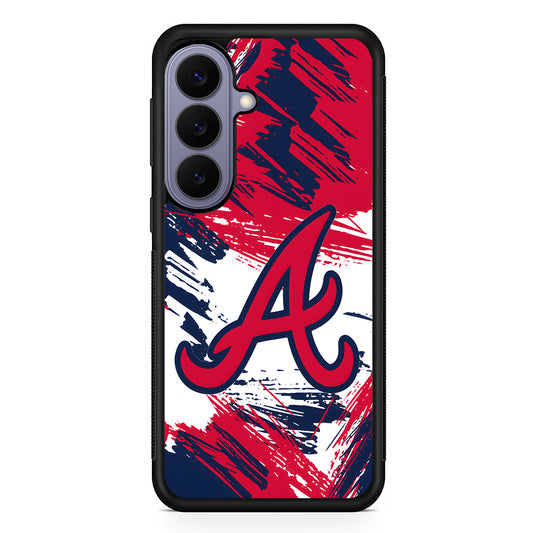 MLB Atlanta Braves Logo Samsung Galaxy S26 Case | Durable Rubber Case for Samsung Galaxy S26