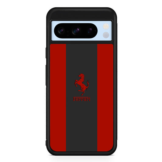 Ferrari Silhouette of Signature Google Pixel 8 Pro Case | Slim Protective Cover