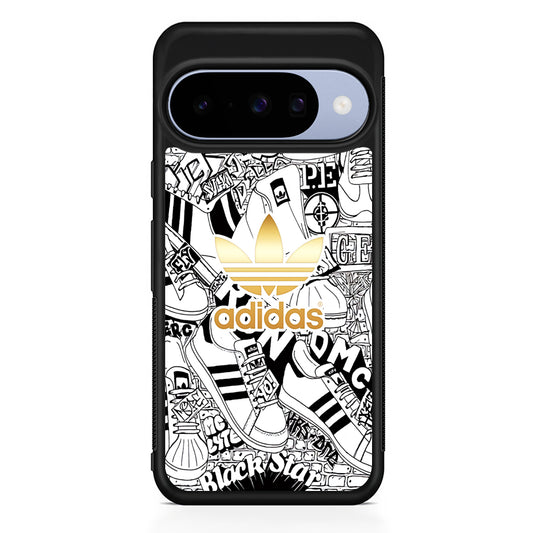 Adidas Fabulous Golden Glow Google Pixel 10 Case | Google Pixel 10 Rubber Protective Case