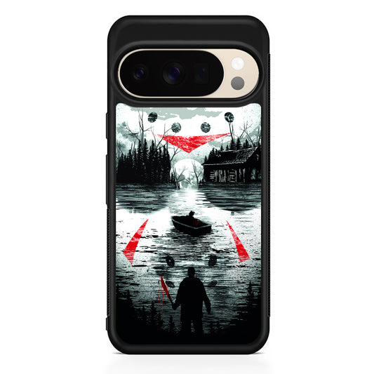Friday the 13th Silhouette Mask Google Pixel 10 Pro XL Case | Slim Google Pixel 10 Pro XL Protective Case