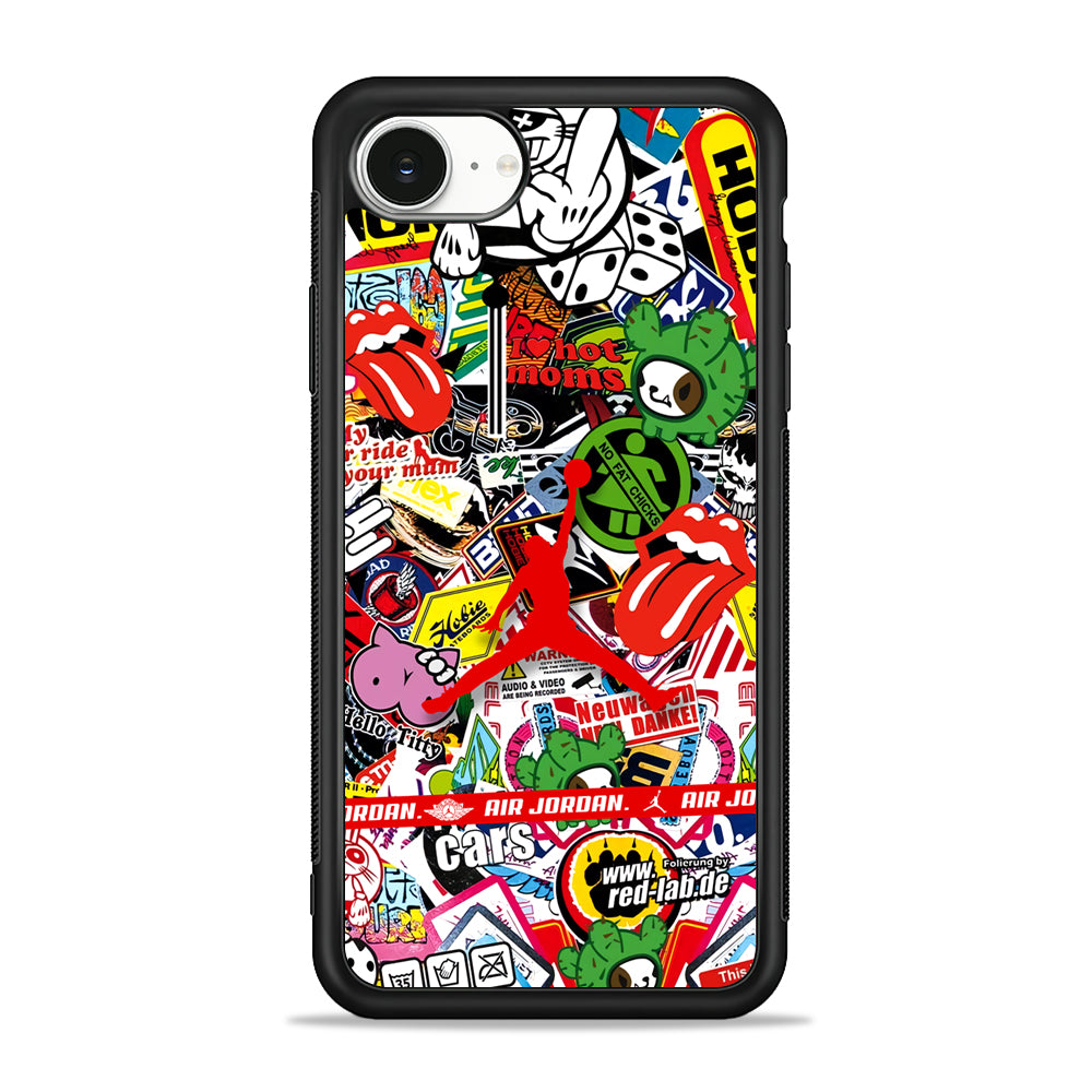 Air Jordan Mix Squad iPhone 16e Case - Slim Silicone Case
