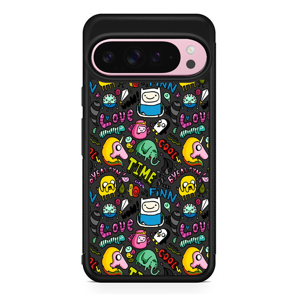 Adventure Time Pattern Google Pixel 9 Pro XL Case | Protective Cover