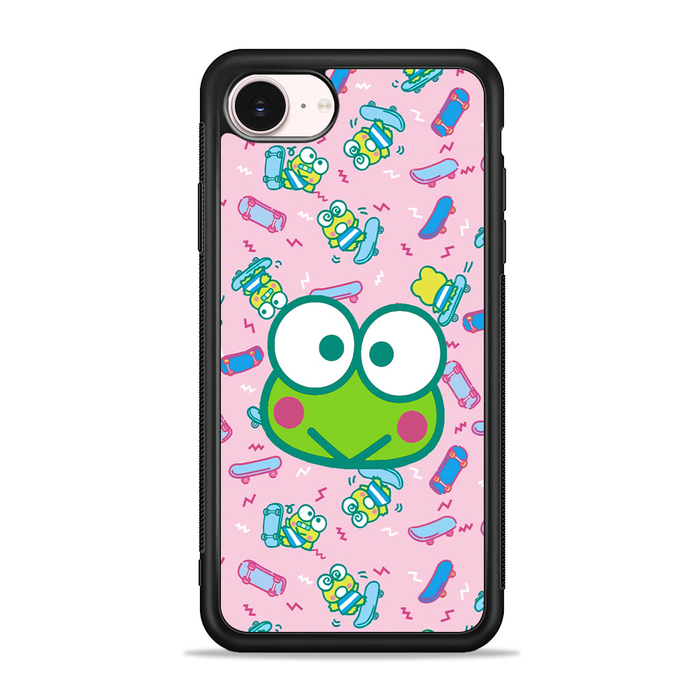 Keroppi Skate Pattern iPhone 17e Case - Silicone Case