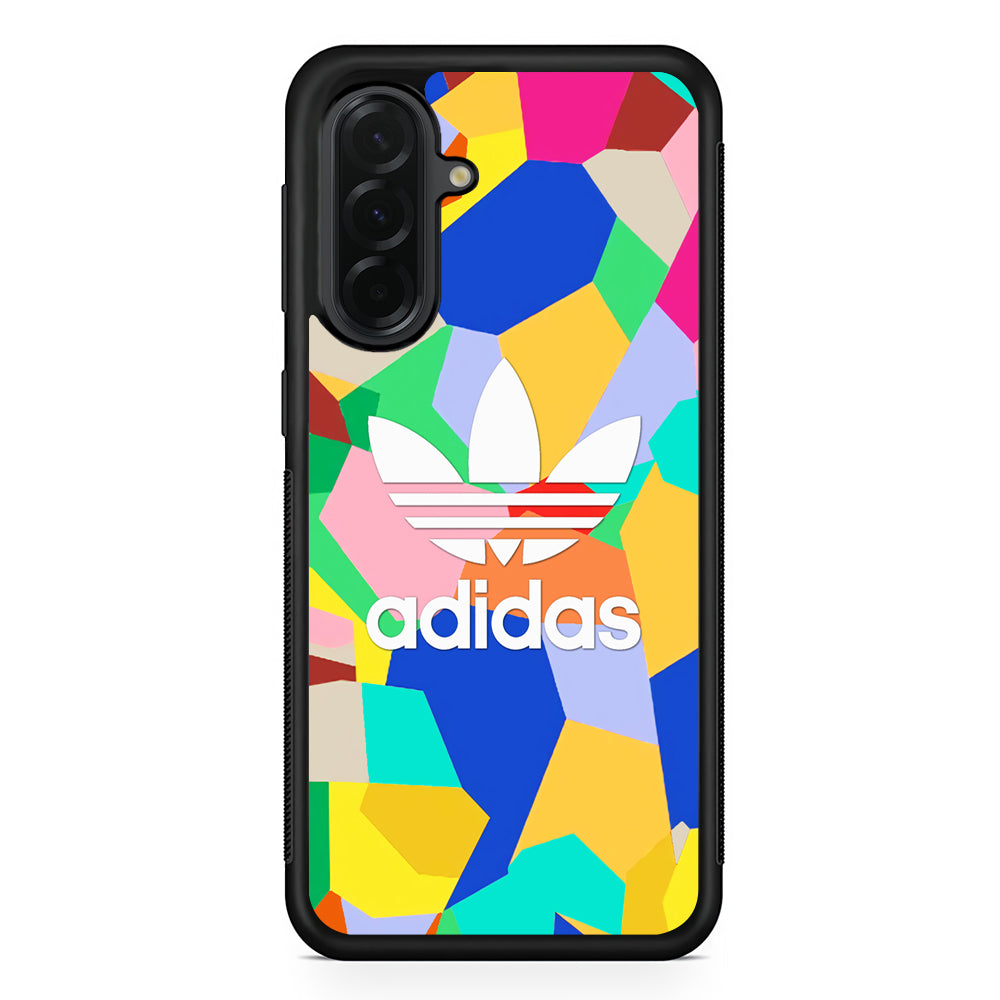 Adidas White on Canvas Samsung Galaxy A36 Case | Slim Samsung Galaxy A36 Protective Case