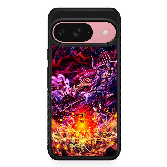 One Piece Luffy VS Kaido Google Pixel 9 Case | Google Pixel 9 Protective Rubber Case