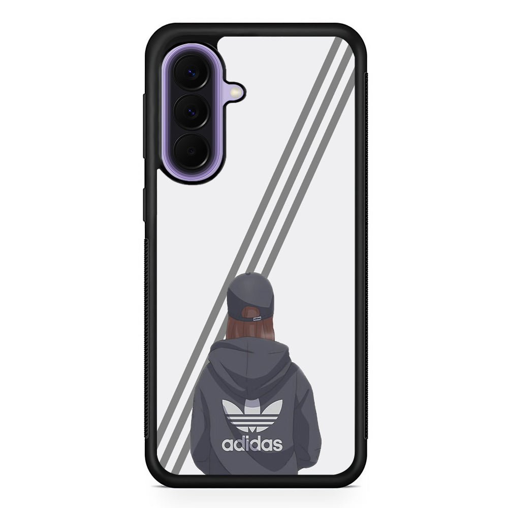 Adidas Girl Hype Stripe Samsung Galaxy A57 Case | Slim Samsung Galaxy A57 Rubber Case