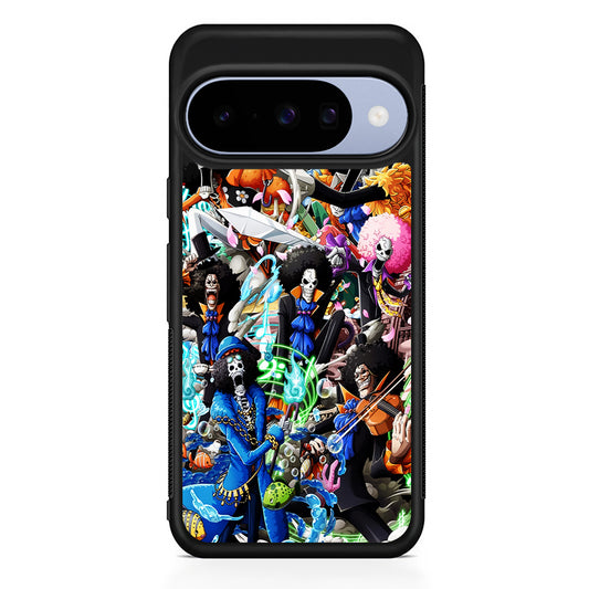 One Piece Brook Aesthetic Google Pixel 10 Case | Google Pixel 10 Rubber Protective Case