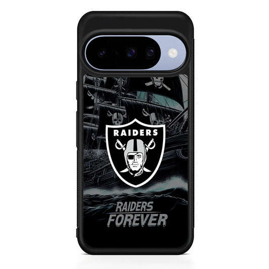 NFL Las Vegas Raiders Forever Google Pixel 10 Case | Google Pixel 10 Rubber Protective Case