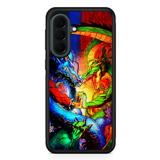 Kaido VS Shenron Crossover Samsung Galaxy A37 Case | Samsung Galaxy A37 Rubber Phone Case