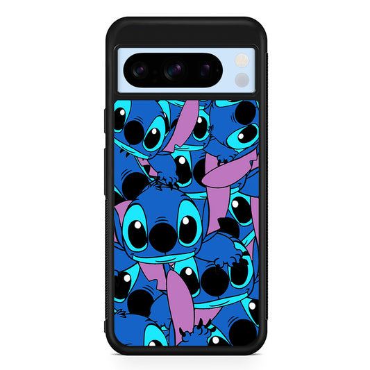 Stitch Blue Cute Google Pixel 8 Pro Case | Slim Rubber Case for Google Pixel 8 Pro
