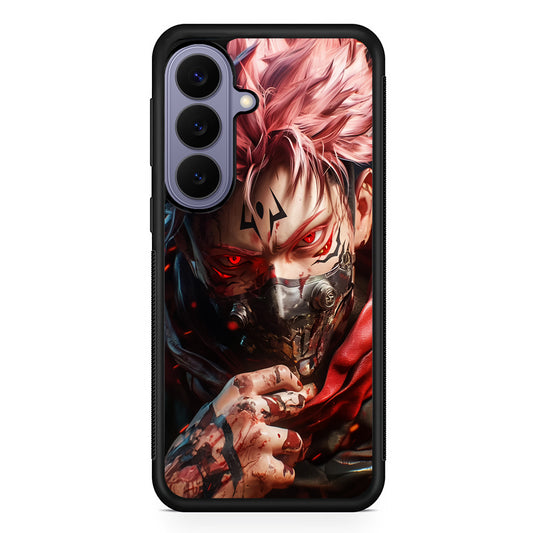Jujutsu Kaisen Ryomen Sukuna Mask Samsung Galaxy S26 Case | Durable Rubber Case for Samsung Galaxy S26