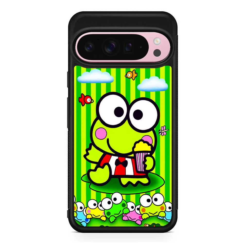 Keroppi Stripe Green Google Pixel 9 Pro XL Case | Protective Cover