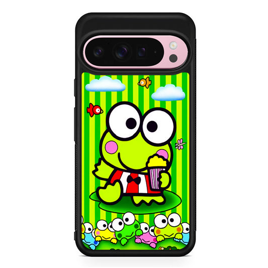 Keroppi Stripe Green Google Pixel 9 Pro XL Case | Protective Cover