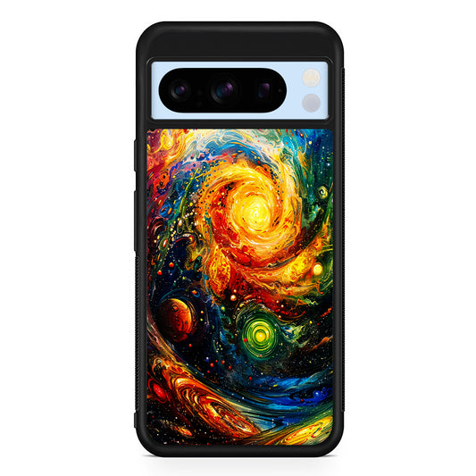 Cosmic Space World of Planets Google Pixel 8 Pro Case | Slim Rubber Case for Google Pixel 8 Pro
