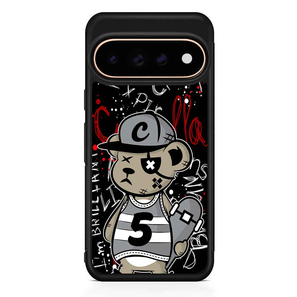 Crew Five Skater Bear Google Pixel 11 Pro Case - Stylish Protective Phone Case